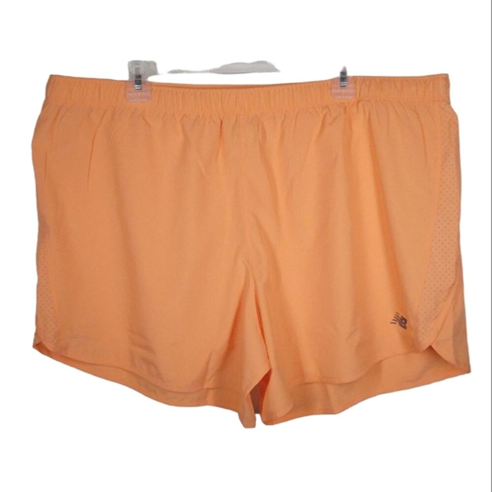NWT New Balance Core 5 Inch Woven Shorts Orange size 2XL